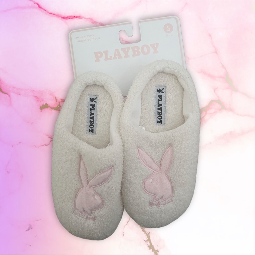 Playboy Kids' Cream Slippers